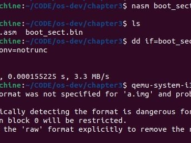 Writing a Simple Operating System使用qemu模拟和一些基础知识