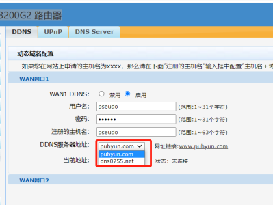 H3C ER3200G2 路由器怎么配置DDNS