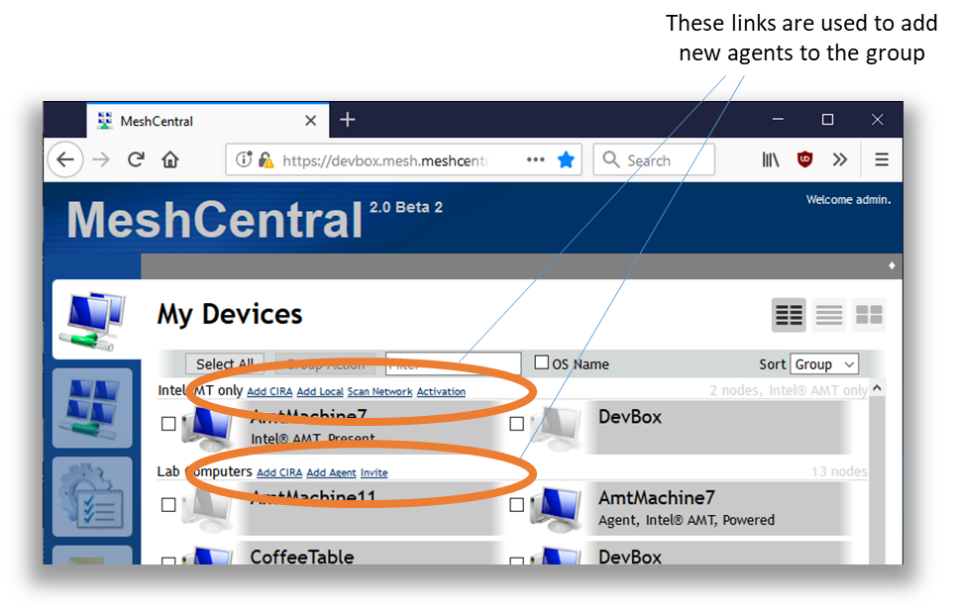 Intel AMT代理添加界面