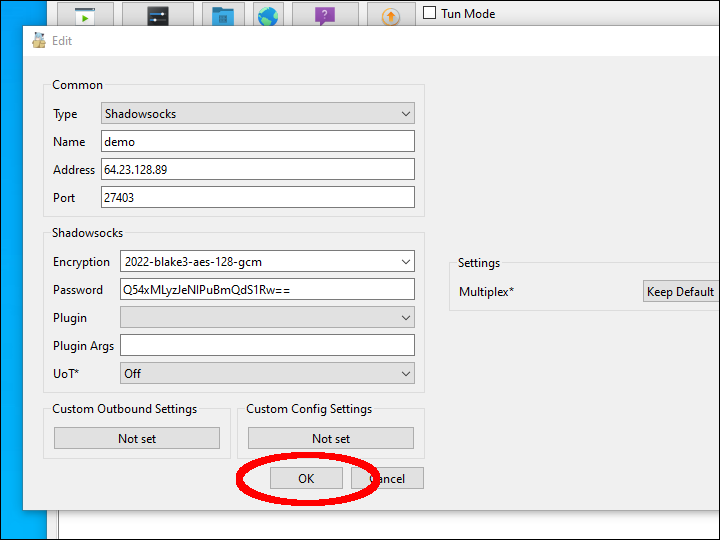 Add the new profile parameters